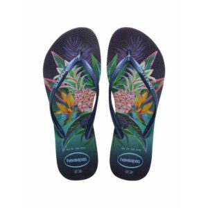 HAVAIANAS SLIM TROPICAN  4122111-0555 NAVY BLUE